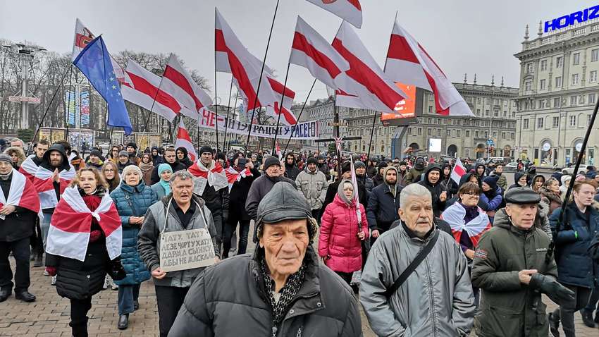 У Мінську знову піднялися протести проти інтеграції з Росією 