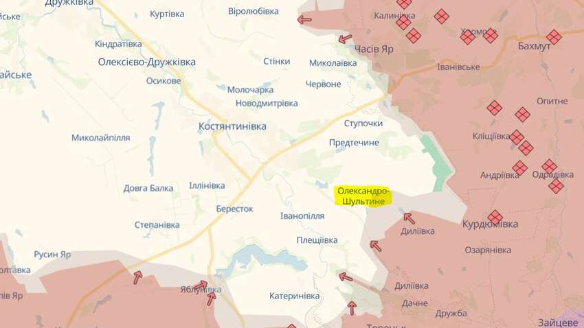 Росіяни вже на підступах до Костянтинівки: де просунулися сьогодні Росіяни вже на підступах до Костянтинівки: де просунулися сьогодні