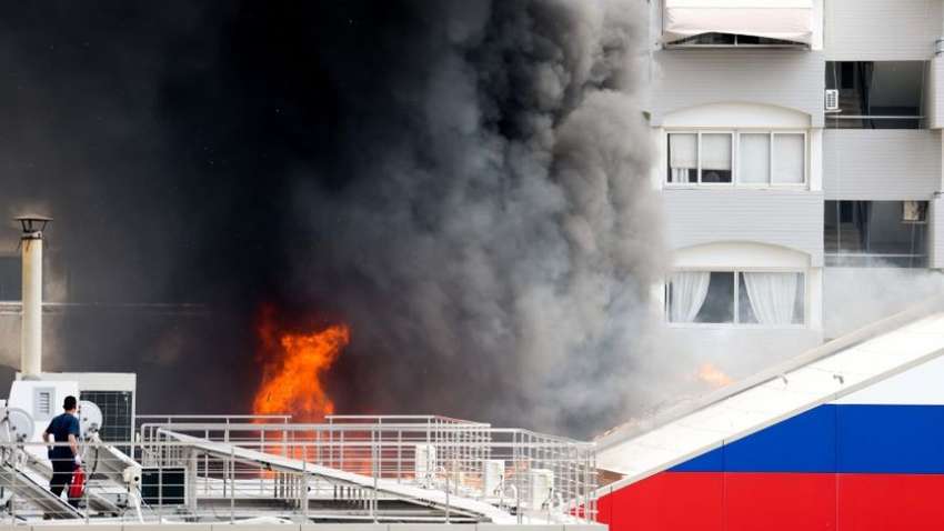 В Российском культурном центре произошел большой пожар (ВИДЕО)