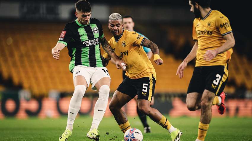 Обзор матча 1/8 Кубка Англии "Вулверхэмптон" – "Брайтон" (ВИДЕО)