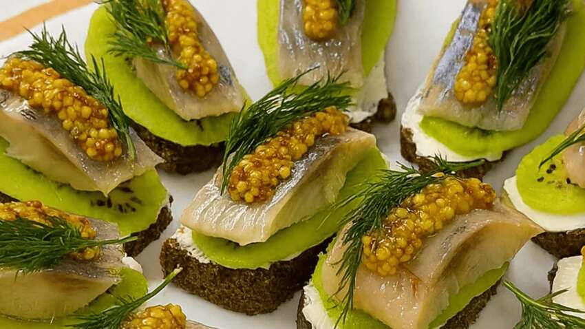 Міні-гастрономія на новорічному столі: канапки з оселедцем і секретним інгредієнтом, які підкорять гостей Міні-гастрономія на новорічному столі: канапки з оселедцем і секретним інгредієнтом, які підкорять гостей