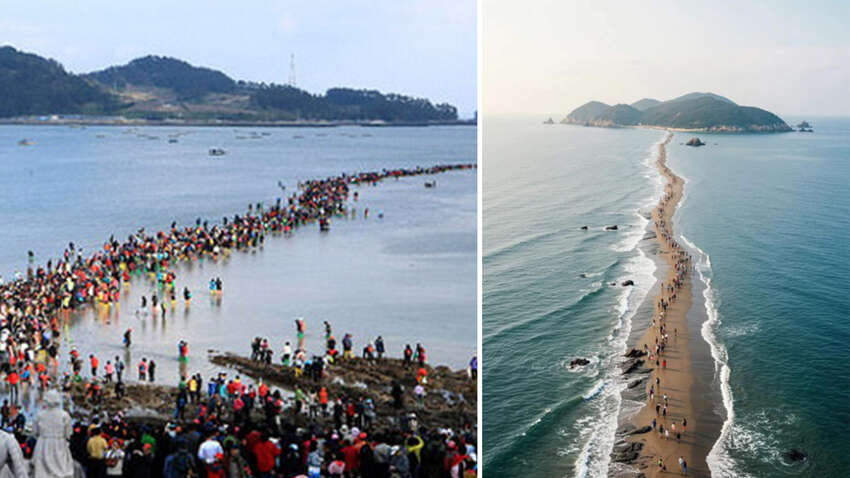 У цій країні можна побачити "Чудо Мойсея": море раптово розступається двічі на рік У цій країні можна побачити "Чудо Мойсея": море раптово розступається двічі на рік