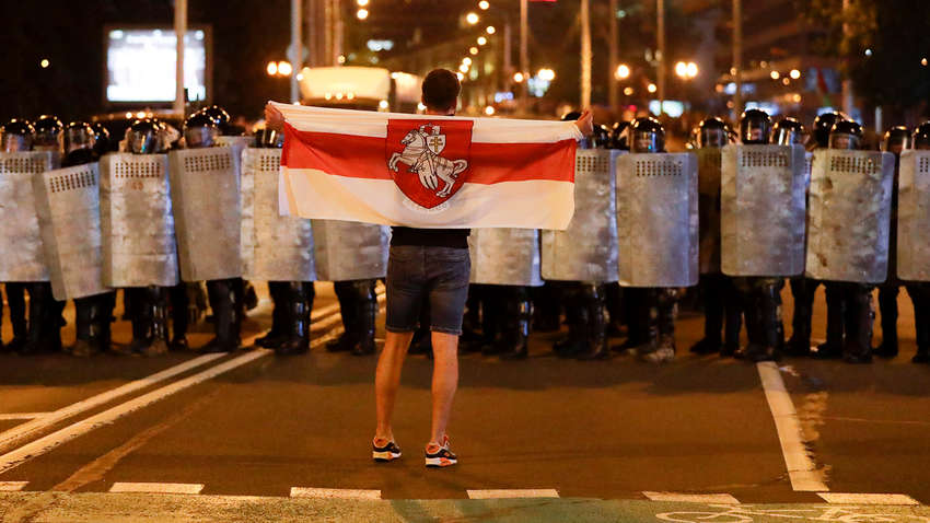 Протесты в Минске: МВД Беларуси сообщает о первой жертве  Протесты в Минске: МВД Беларуси сообщает о первой жертве