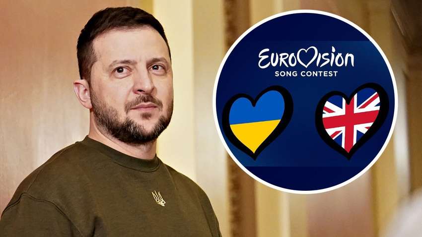 «Поза політикою»: Володимиру Зеленському відмовили у виступі з промовою на фіналі Євробачення «Поза політикою»: Володимиру Зеленському відмовили у виступі з промовою на фіналі Євробачення