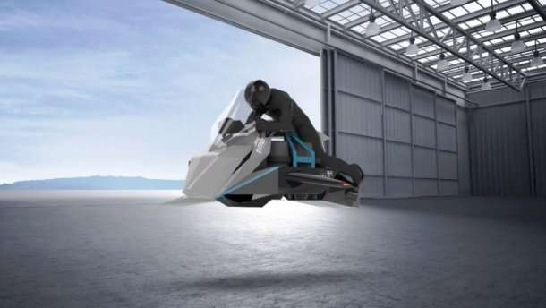 В Японии создали летающий мотоцикл