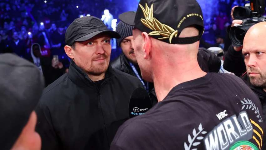 Ф’юрі та Усик провели битву поглядів: коли відбудеться бій