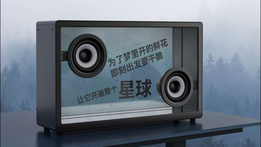 Китайська компанія випустила прозору звукову колонку