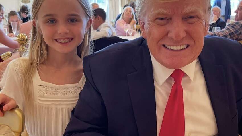 Онука Дональда Трампа вболіває за хокеїста з українським корінням