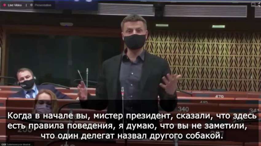 "Це там ви - граф Толстой, а тут ви - просто... простий": Гончаренко поставив на місце росіян в ПАРЄ