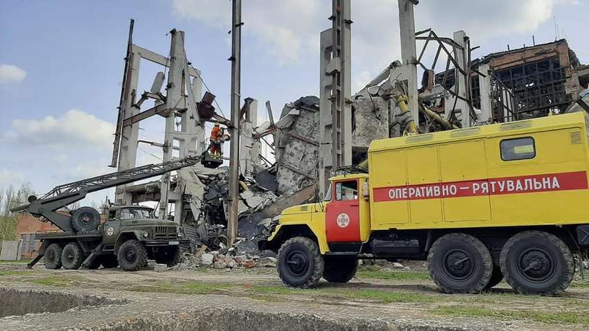 Восстановление Ахтырки: спасатели проводят аварийно – восстановительные работы