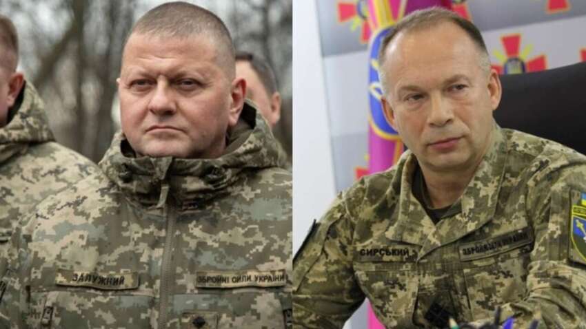 Один был дважды в Киеве, другой часто на фронте: в ВСУ жестко сравнили Залужно0го и Сырского 