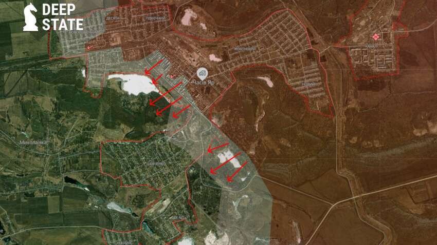 «Окупація міста Часів Яр»: що кажуть у DeepState та МВА «Окупація міста Часів Яр»: що кажуть у DeepState та МВА