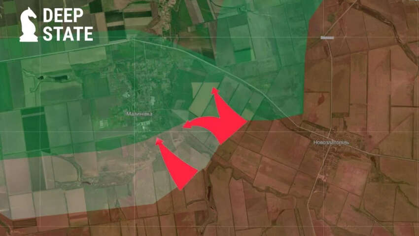 Россияне начали наступление на Запорожье: карта DeepState Россияне начали наступление на Запорожье: карта DeepState