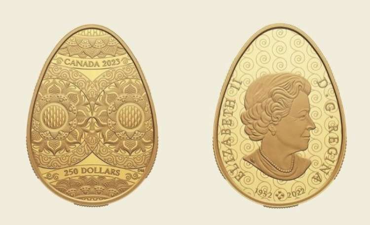 Канада випустила монети у формі української писанки Канада випустила монети у формі української писанки