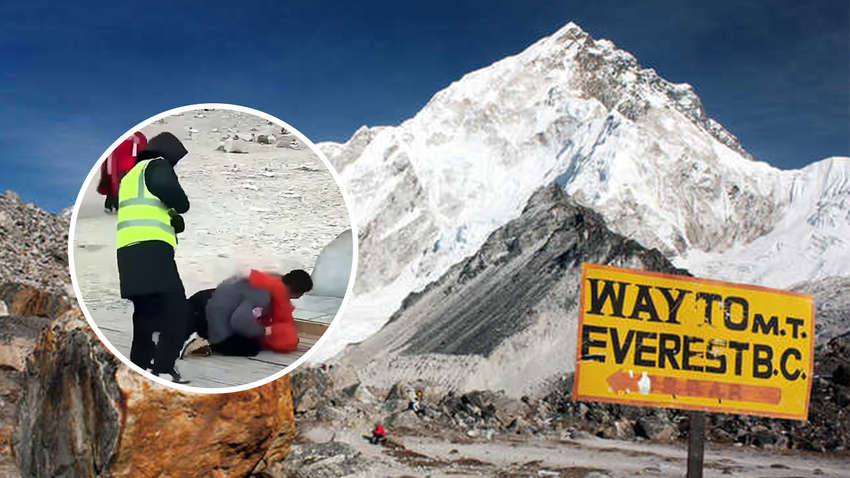 Несподіваний інцидент на Евересті: чоловіки побились через селфі (ВІДЕО)