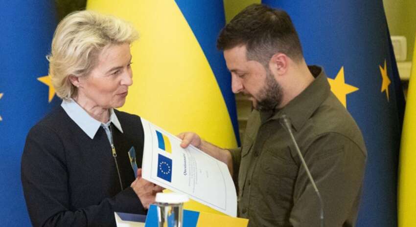 Компромисс невозможен Урсула фон дер Ляйен на переговорах с Зеленским выставила жесткие условия