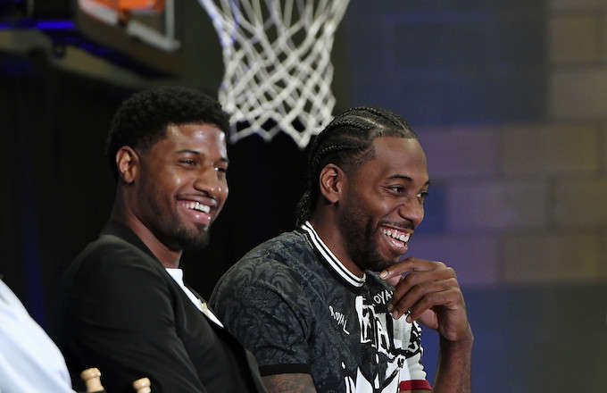 Звезда НБА Кавай Леонард счастлив, что будет играть с Полом Джорджем в "Клипперс"