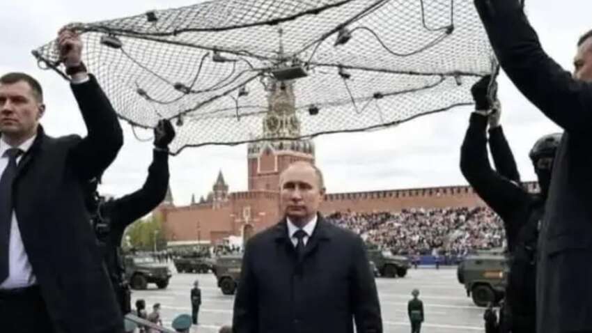 Як Путін захищатиметься від дронів на параді у 2026 році: добірка мемів 
