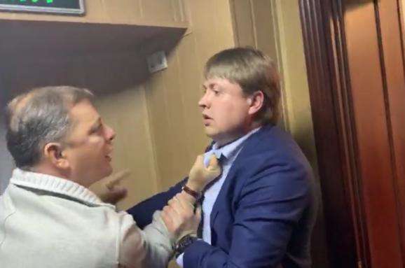 Ляшко порвав сорочку нардепові від партії "Слуга народу" 