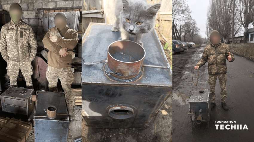 Підрозділи 19 різних бригад отримали буржуйки від Олега Крота та «Фундація Течія»