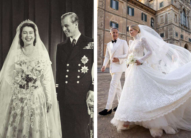 Как выглядели королевские невесты: обзор свадебных платьев