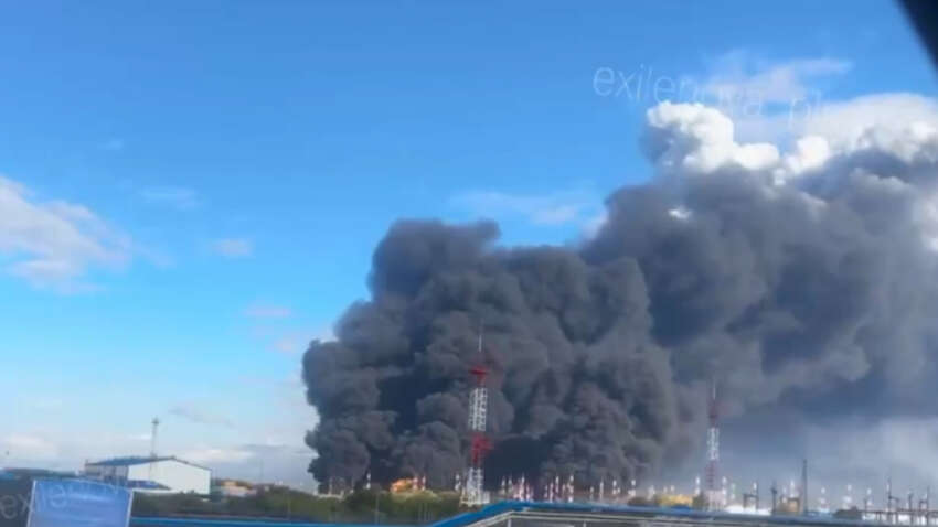 Крупнейшее в Европе нефтяное хранилище России в огне и дыму: куда попали ВСУ