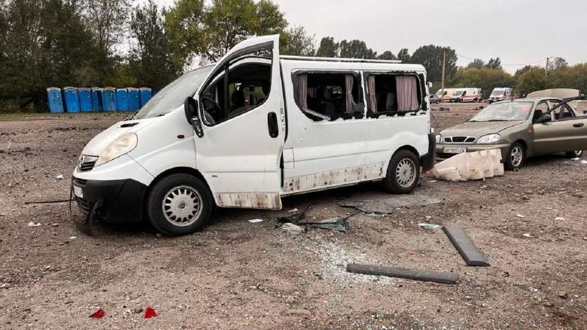 Россия ударила ракетами по гуманитарной колонне на окраине Запорожья: есть погибшие и раненые (ФОТО)