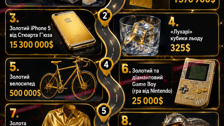 Рейтинг найбезглуздіших дорогих речей у світі: що з цього вам необхідно