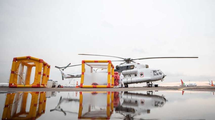 В Україні хворі коронавірусом будуть пересуватися на вертольоті