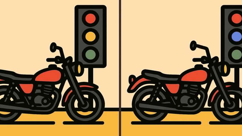 Тест на IQ: знайдіть 3 відмінності на картинці мотоцикла за 20 секунд