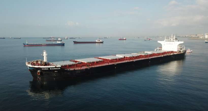 Судно, идущее из США в Украину, столкнулось у берегов Турции с танкером