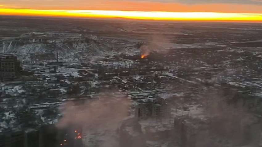 Зловещий закат и выжженная земля: появилось видео, во что оккупанты превратили Торецк