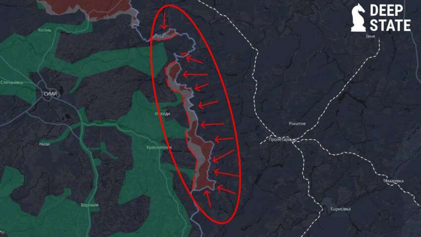 Угроза на границе: оккупанты давят на Сумщине после «прощупывания» украинской обороны Угроза на границе: оккупанты давят на Сумщине после «прощупывания» украинской обороны
