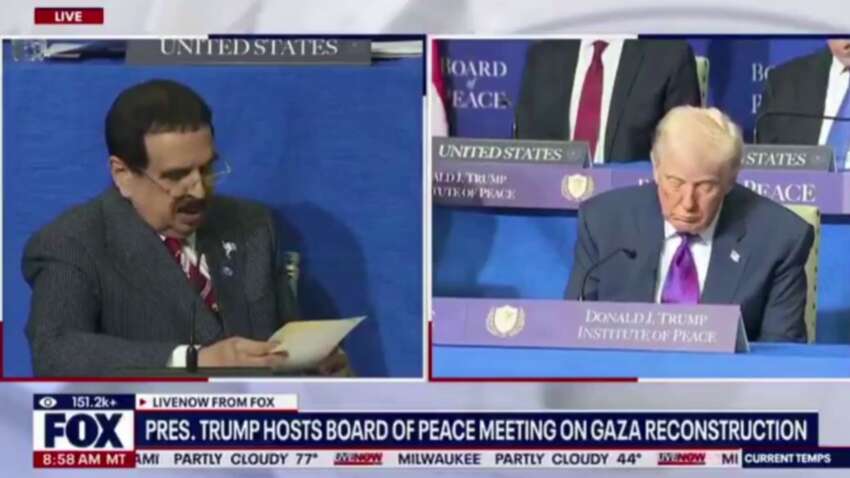 «Борьба с бодрствованием»: Дональд Трамп уснул на первом заседании собственного Совета мира