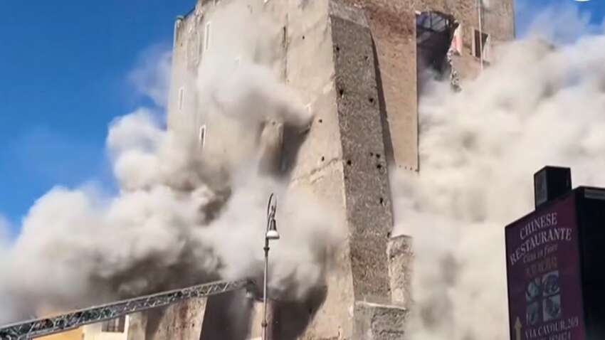 Обвал просто в центрі Рима: історична вежа впала біля Колізею