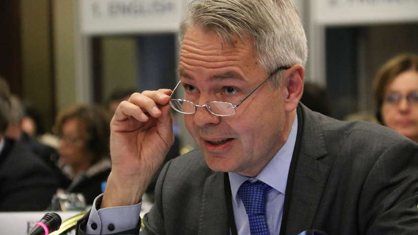 Донбасс посетит глава МИД Финляндии