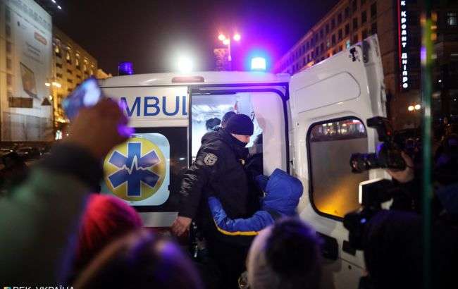 На акции ФОПов трем полицейским разбили лица На акции ФОПов трем полицейским разбили лица