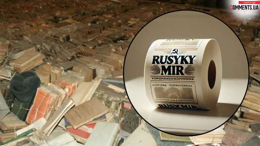 На Волині російськомовні книжки перетворюють на туалетний папір для фронту На Волині російськомовні книжки перетворюють на туалетний папір для фронту