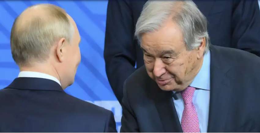 Лавров нещадно розкритикував Гутерріша, який недавно «кланявся» Путіну Лавров нещадно розкритикував Гутерріша, який недавно «кланявся» Путіну