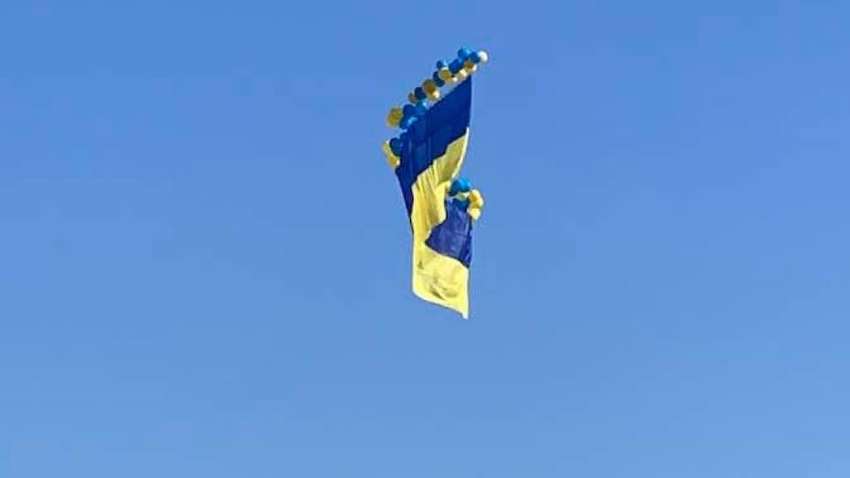 Жовто-блакитний прапор з'явився над окупованими територіями України