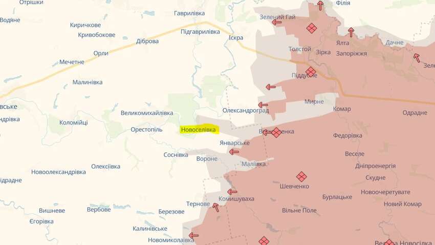 МО РФ заявили об оккупации населенного пункта в Днепропетровской области