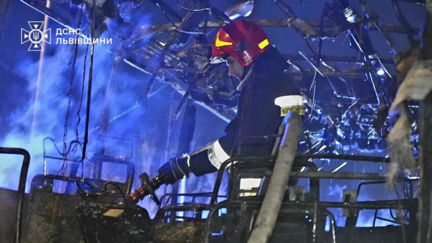 Вибух автобуса у Львові залишив без газу частину міста і передмістя