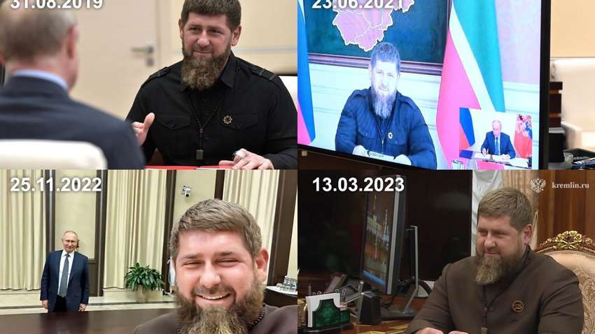 Добрий цар: Путін зустрівся з Кадировим на тлі чуток про проблеми зі здоров'ям глави Чечні