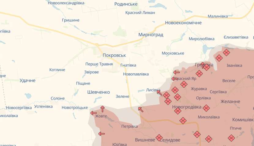 Ситуація дуже важка: росіяни підійшли до Покровська з флангу 