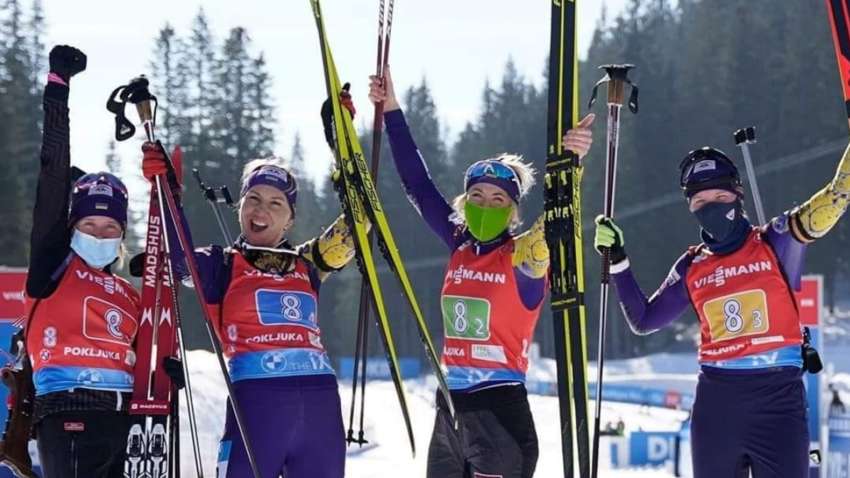 Украинские биатлонистки завоевали «бронзу» на Чемпионате мира (ФОТО)