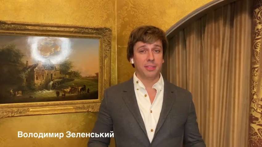 "Скоротити населення України до 300 депутатів!" - російський шоумен записав пародію на звернення Зеленського