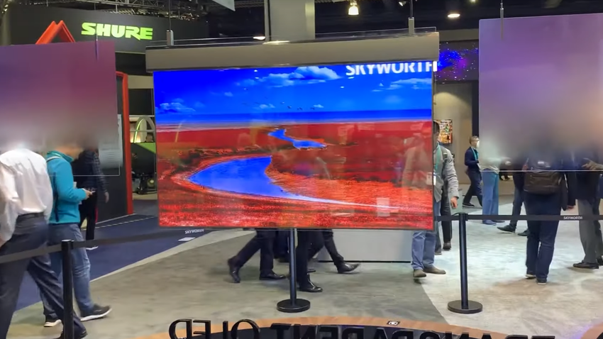 Китайская компания представила полностью прозрачный телевизор