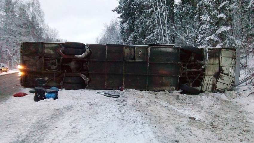 Під Воронежем перекинувся автобус, постраждали 14 українців