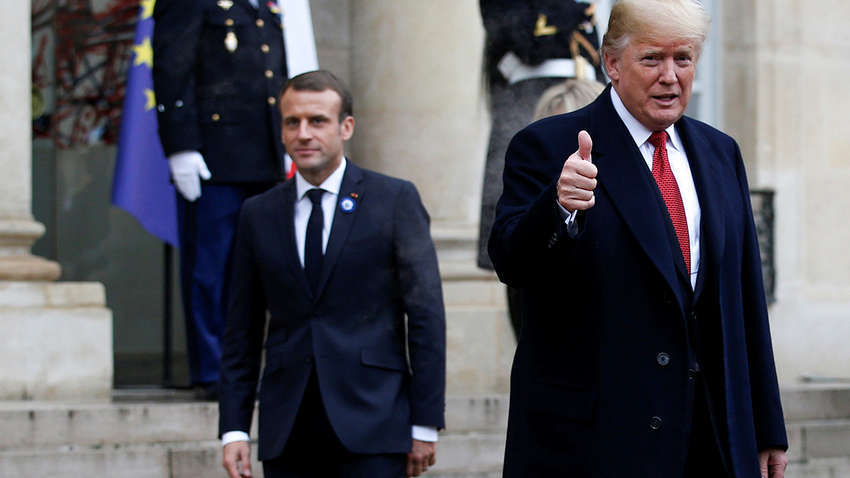 Трамп надеется на теплые отношения с Россией, Макрон уличил его в наивности 