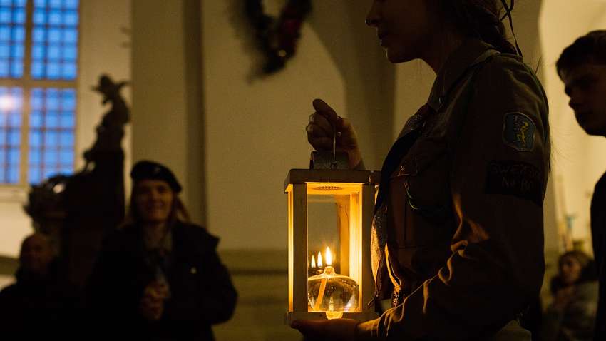 В Украину прибыл Вифлеемский огонь мира